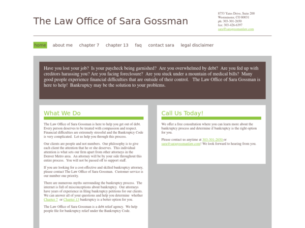 The Law Office of Sara Gossman