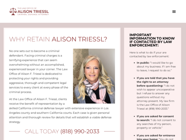 Law Offices Of Alison Triessl