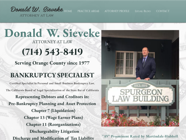 Donald W. Sieveke, Attorney at Law