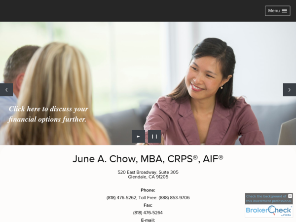 LPL Financial -- June A. Chow, Mba, Crps , AIF