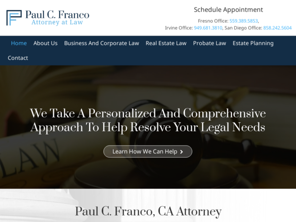 Paul C Franco, Attorney at Law