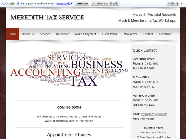 Meredith Tax, Financial & Notary Service