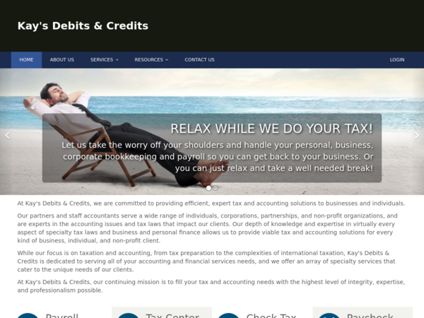 Kay's Debits & Credits