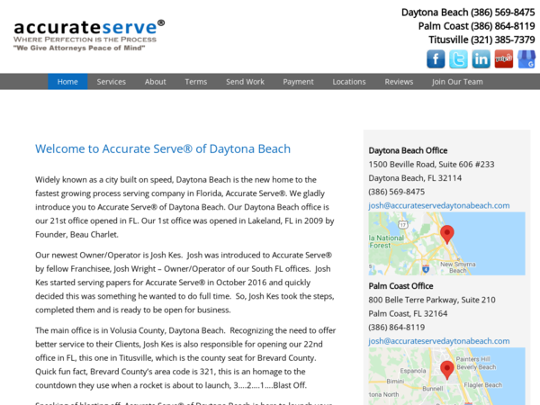 Accurate Serve Daytona Beach