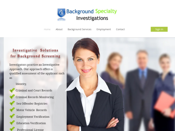 Background Specialty Investigations