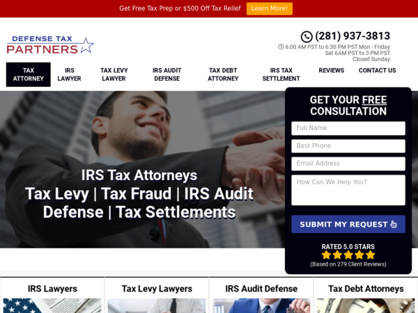 Defense Tax Partners | Tax Relief Settlement Attorneys