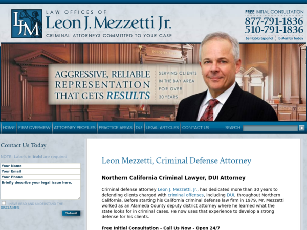 Leon Mezzetti Criminal Law Offices Bay Area