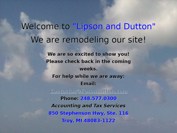 Lipson & Dutton
