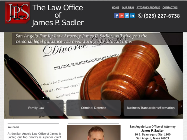 James P. Sadler Attorney