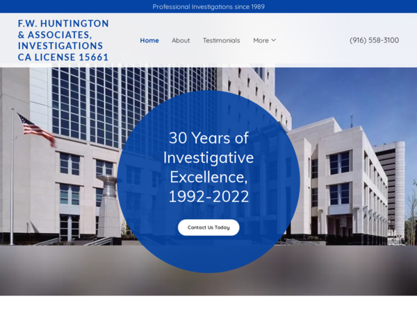 F W Huntington & Associates, Investigations