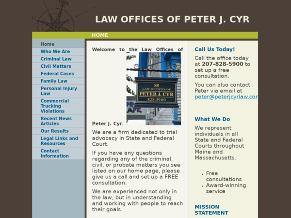 Law Offices of Peter J. Cyr