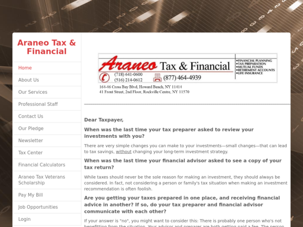 Araneo Tax & Financial