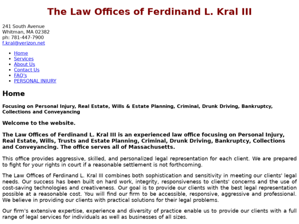 The Law Offices of Ferdinand Kral