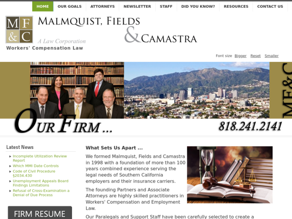Malmquist Fields & Camastra, A Law Corporation