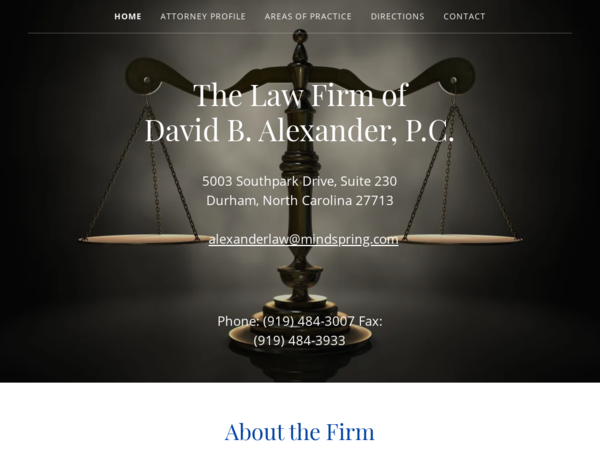 Alexander David B Attorney at Law