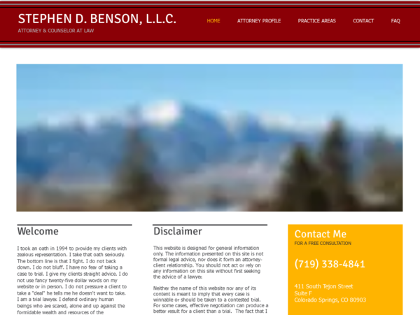 Benson Stephen D