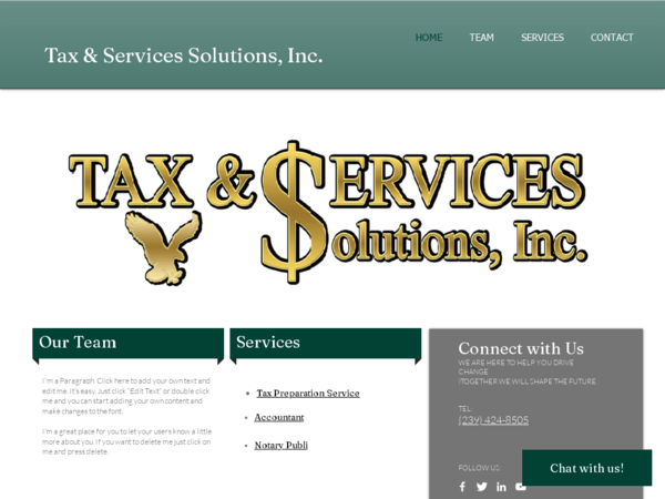 Tax and Service Solution