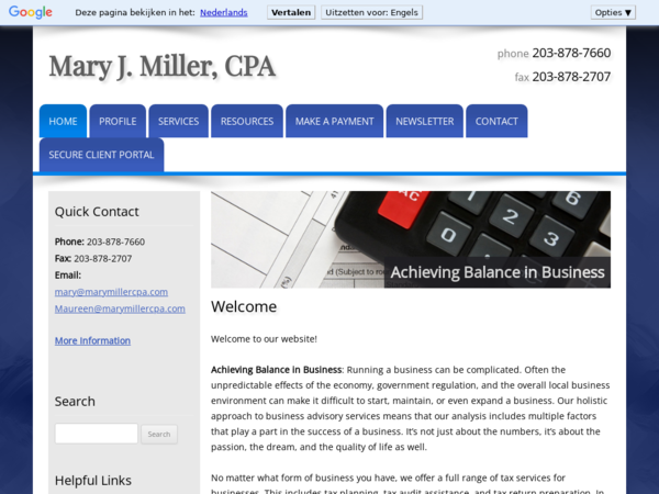 Miller Mary J CPA