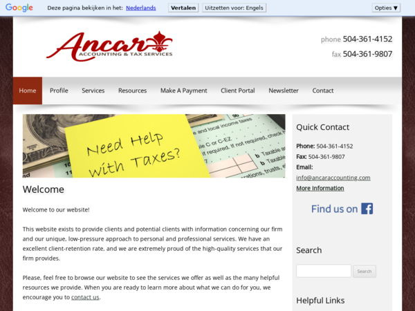 Ancar Accounting & Tax Services