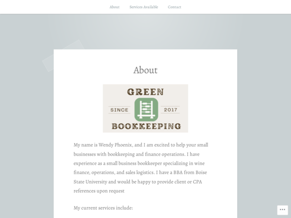 Green Bookkeeping