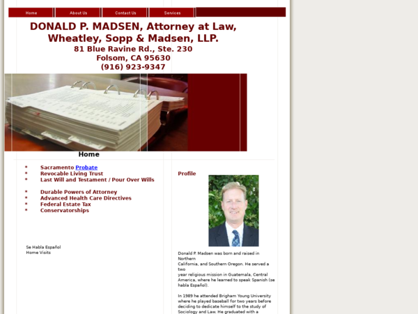 Donald P. Madsen, Attorney At Law