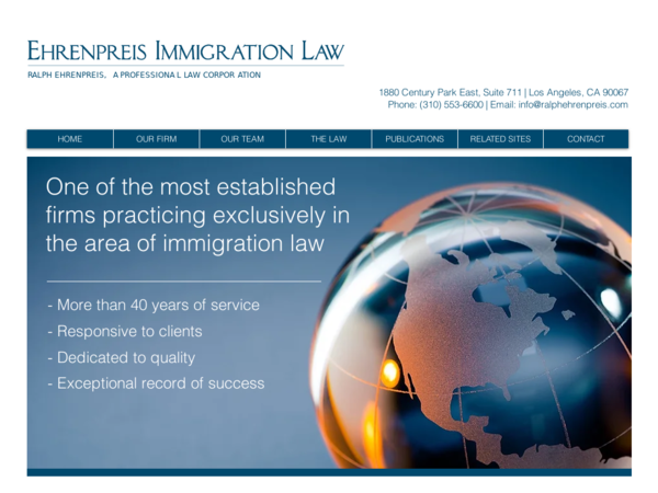 Ehrenpreis Immigration Law