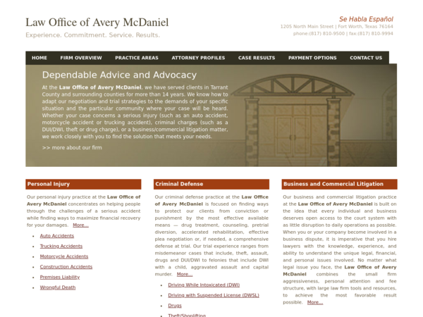 Avery Mc Daniel Law Offices