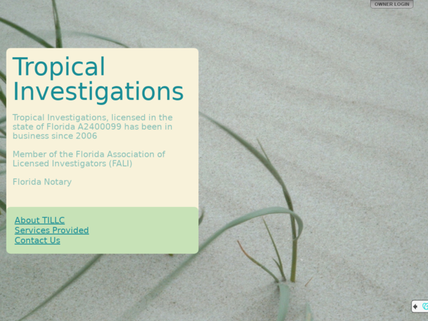 Tropical Investigations