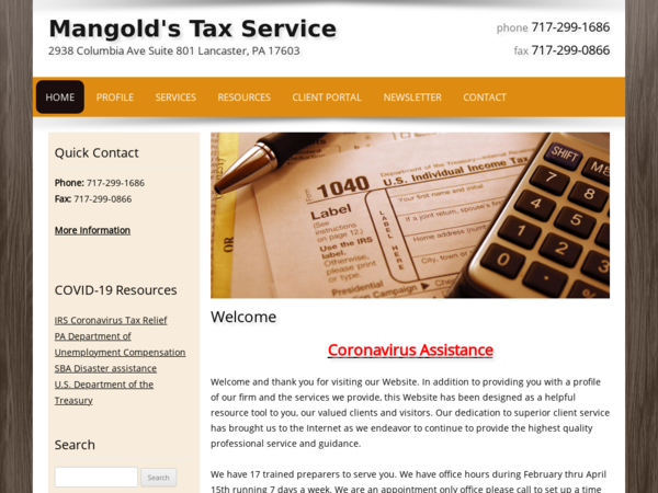 Mangold's Tax Services