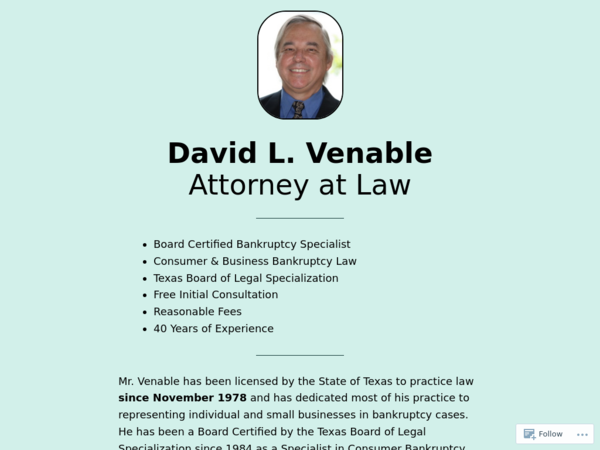 David L Venable Law Office