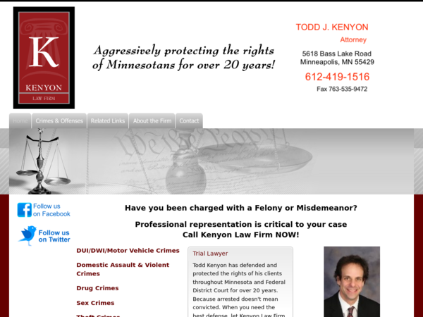 Kenyon Law Firm : Todd J. Kenyon