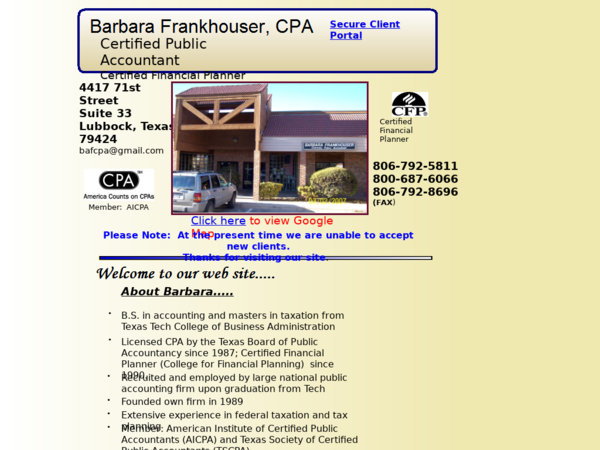 Frankhouser Barbara A CPA
