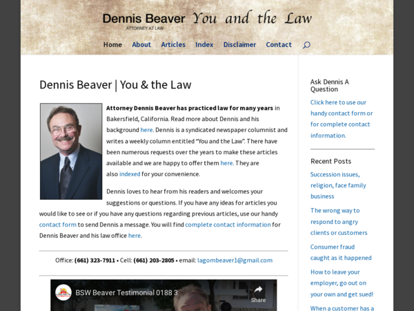 H Dennis Beaver Law Office: Dennis Beaver