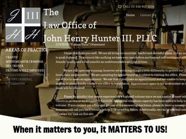 The Law Office of John H. Hunter III