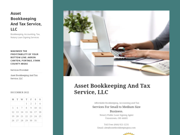 Asset Bookkeeping and Tax Service