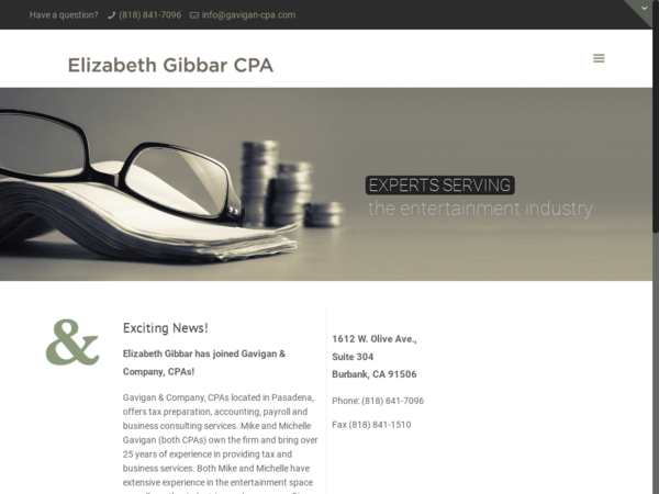 Elizabeth Gibbar CPA & Rich Holmes Associates