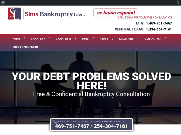 Sims Bankruptcy Law