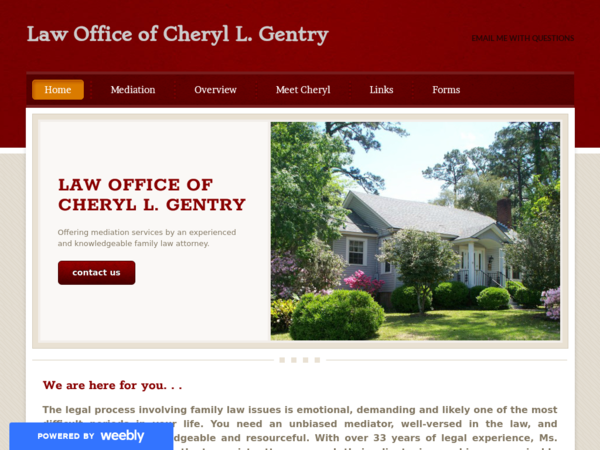 Cheryl L. Gentry, Mediator