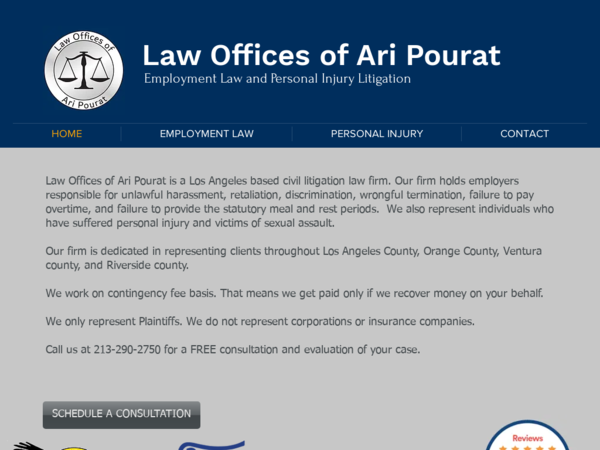 Law Offices of Ari Pourat-California Employment Attorneys