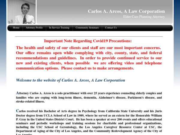 Carlos A. Arcos, A Law Corporation