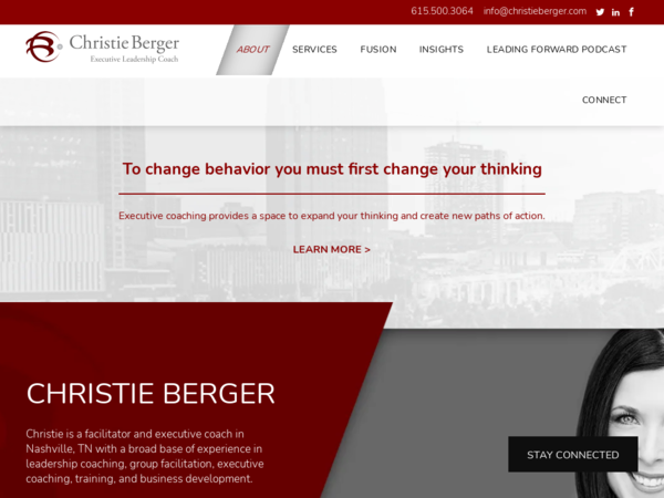 Christie Berger, Executive Coaching & Leadership Development