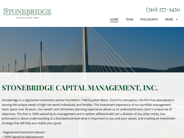 Stonebridge Capital Management