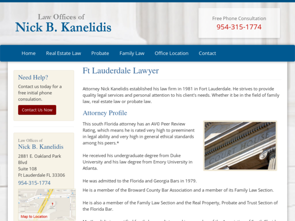 Nick B Kanelidis Law Offices