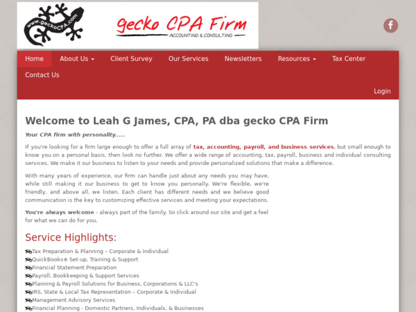 James Leah G CPA