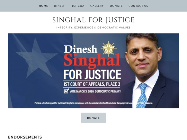 Dinesh Singhal, Singhal Law Firm
