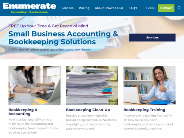 Enumerate Accounting & Bookkeeping