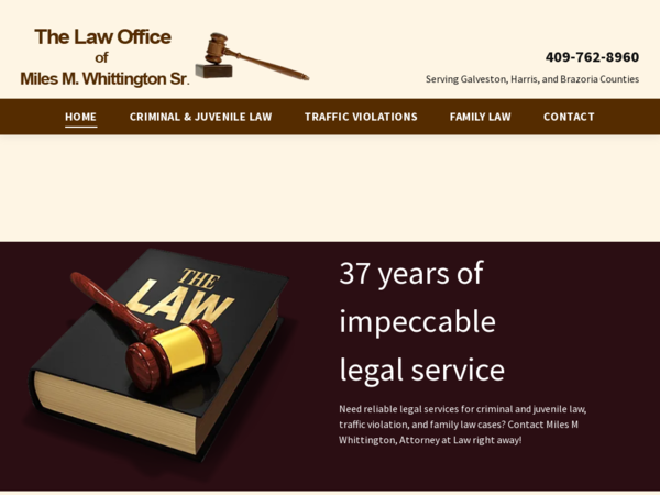 Attorney at Law Whittington M. Miles Sr.