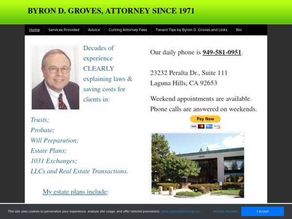 Byron D. Groves Attorney at Law