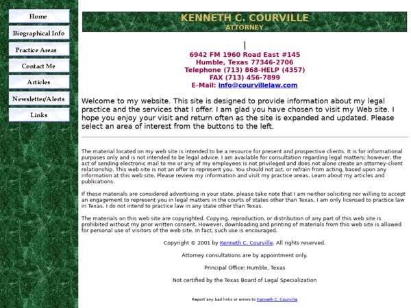 Courville Kenneth C Atty