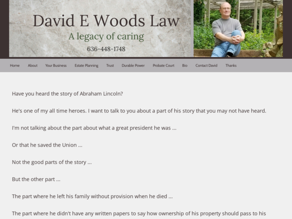 David E Woods Law